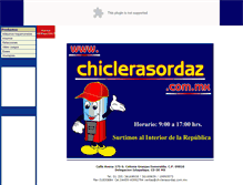 Tablet Screenshot of chiclerasordaz.com.mx